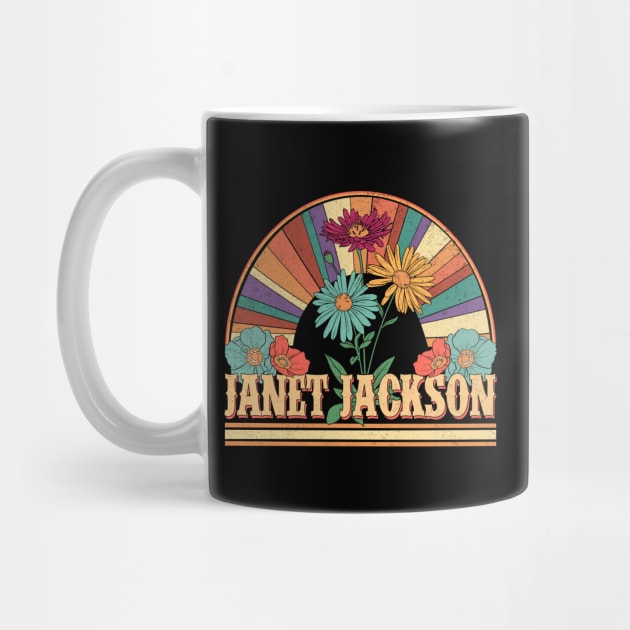 Janet Flowers Name Jackson Personalized Gifts Retro Style by Roza Wolfwings